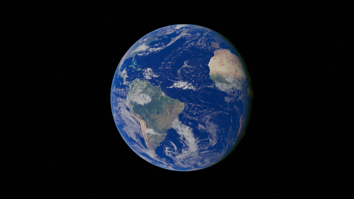 宇宙から見た青い地球